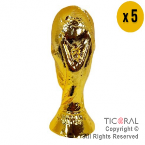 COPA DEL MUNDO METALIZADA ORO CHICA 9,5 CM X 5